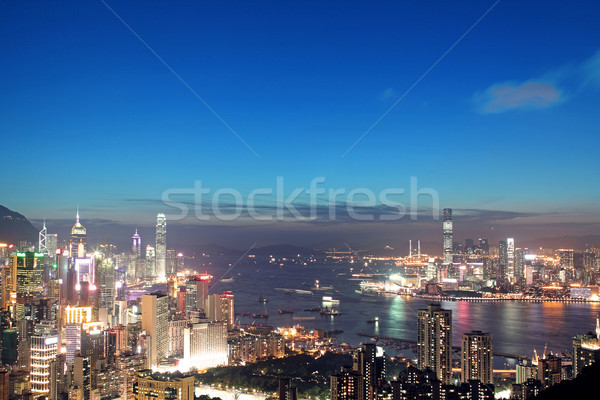 Sunset in Hong Kong  Stock photo © cozyta