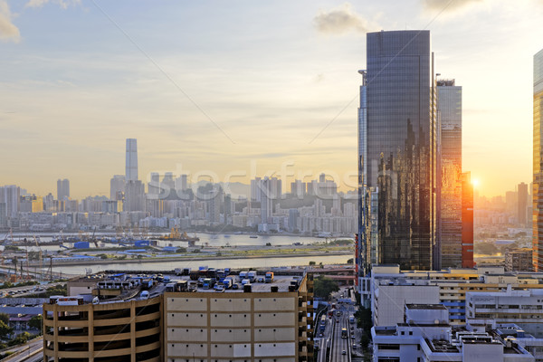 Stock photo: Hong Kong Sunset