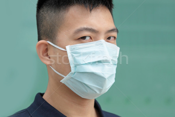 man wear mask outdoor Stock photo © cozyta