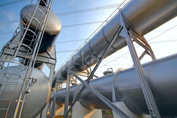 Gas container boom bouw groene industrie Stockfoto © cozyta