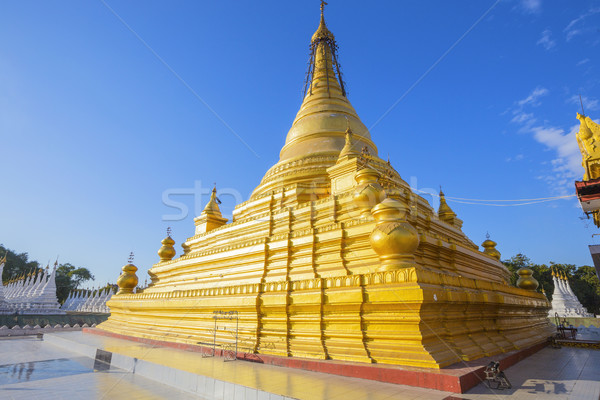 Pagode birmânia viajar adorar ouro arquitetura Foto stock © cozyta