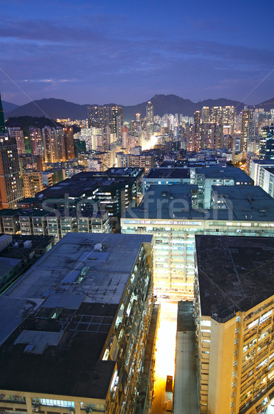 hongkong urban area in sunset moment Stock photo © cozyta