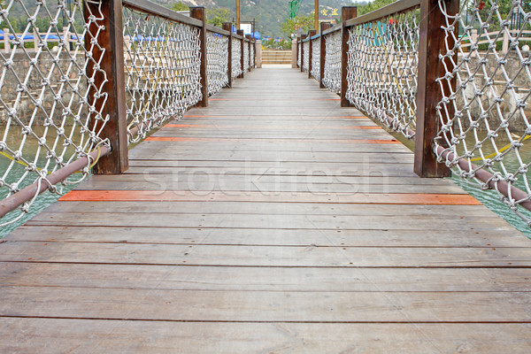 wood bridge Stock photo © cozyta