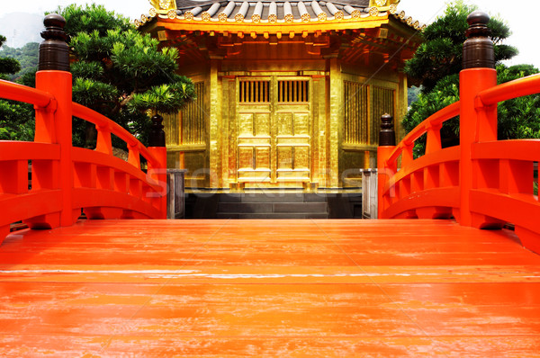 oriental golden pavilion of Chi Lin Nunnery and Chinese garden,  Stock photo © cozyta