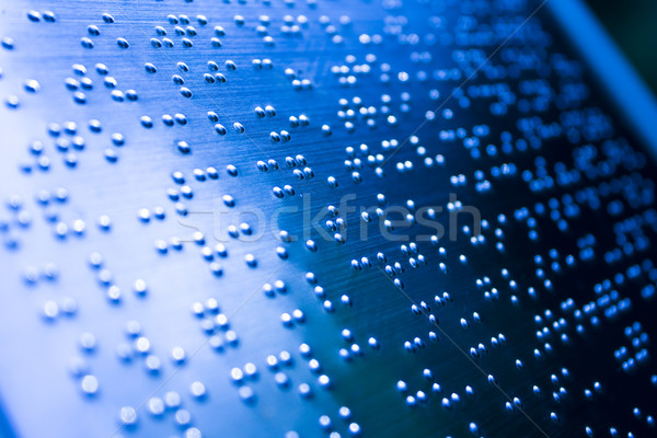 Plain Braille Page Macro Stock photo © cozyta