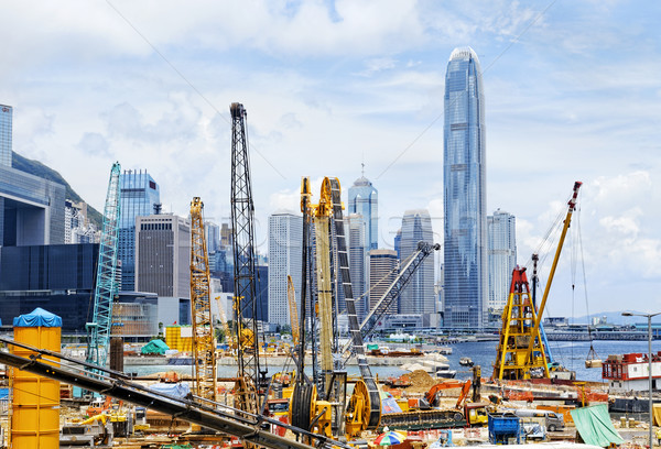 Construction site in Hong Kong  Stock photo © cozyta