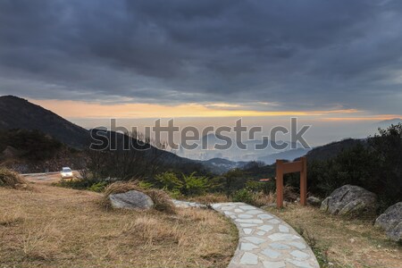 Tai Mo Shan sunset Stock photo © cozyta