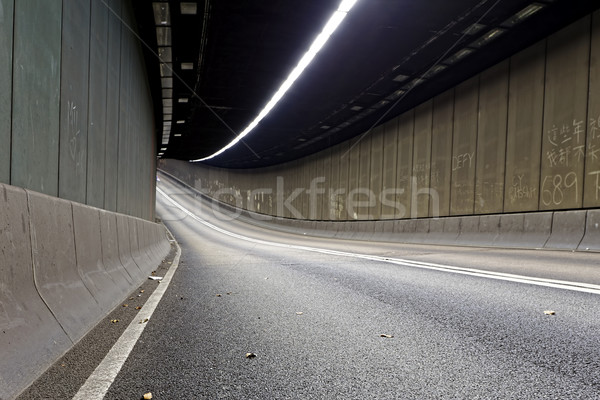 Stok fotoğraf: Kentsel · tünel · iç · trafik · Hong · Kong · modern