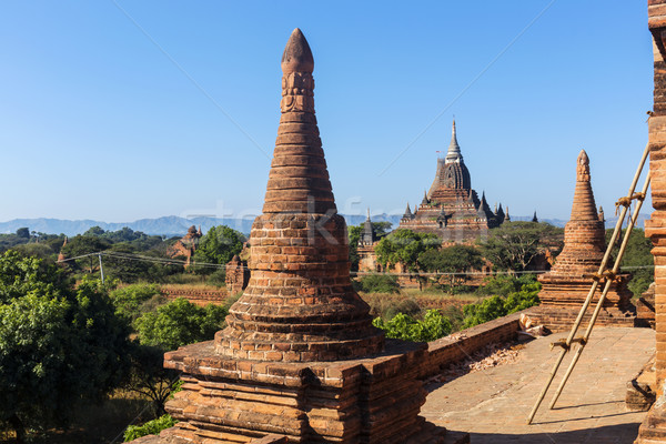 Buddy wieża dzień słynny miejsce Myanmar Zdjęcia stock © cozyta