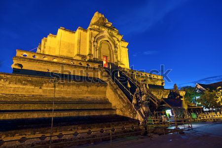 chedi luang temple in chiang mai,thailand Stock photo © cozyta