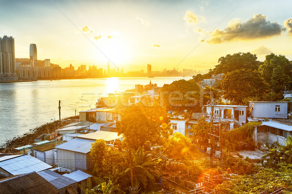 Sunset in Hong Kong Stock photo © cozyta