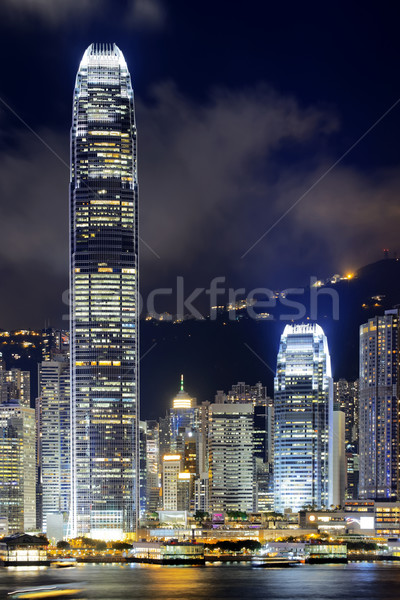 Hong Kong at night Stock photo © cozyta