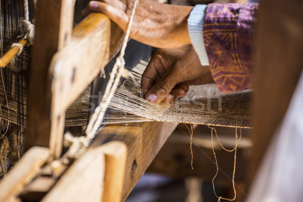 woman Weaving Stock photo © cozyta