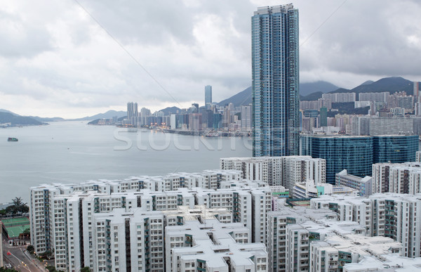 Hong Kong business water bouw landschap oceaan Stockfoto © cozyta