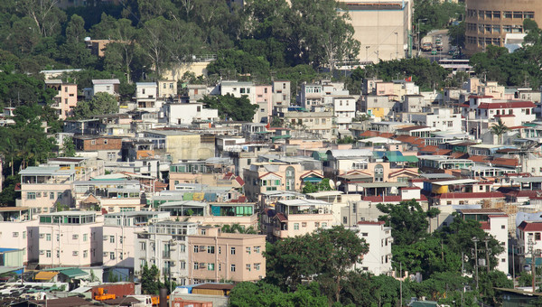 Stock photo: downtown city and old building 