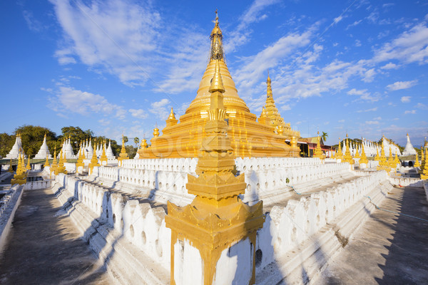 Pagoda birmanya Myanmar seyahat ibadet altın Stok fotoğraf © cozyta
