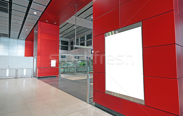 advertisement blank in a modern building  Stock photo © cozyta