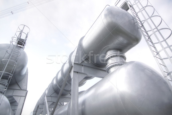 gas tanks in the industrial estate, suspension energy for transp Stock photo © cozyta