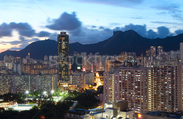 sunset in city Stock photo © cozyta