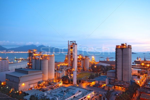 Stockfoto: Cement · fabriek · zwaar · industrie · bouwnijverheid · business