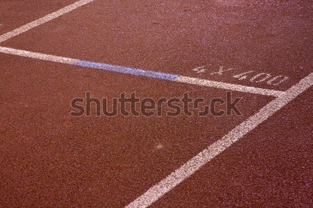 Running lanes on a track in play gorund  Stock photo © cozyta