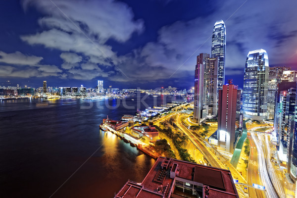 Hong Kong City Night Stock photo © cozyta