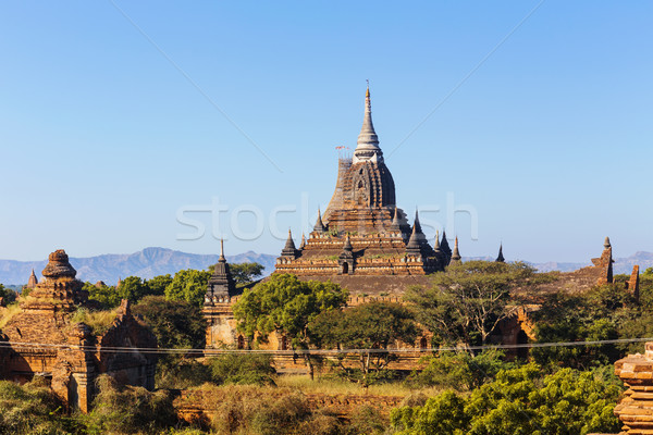 Bagan buddha tower at day Stock photo © cozyta