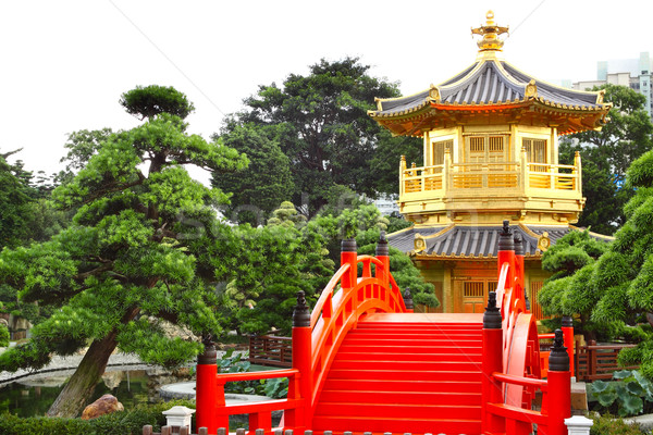 Pavilion of Absolute Perfection in the Nan Lian Garden, Hong Kon Stock photo © cozyta