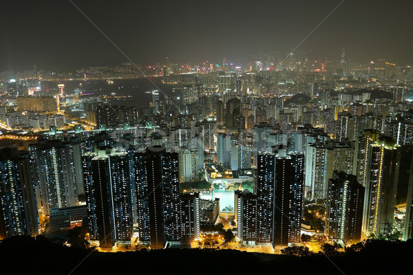 城市夜景 視圖 山 天空 辦公室 建設 商業照片 © cozyta