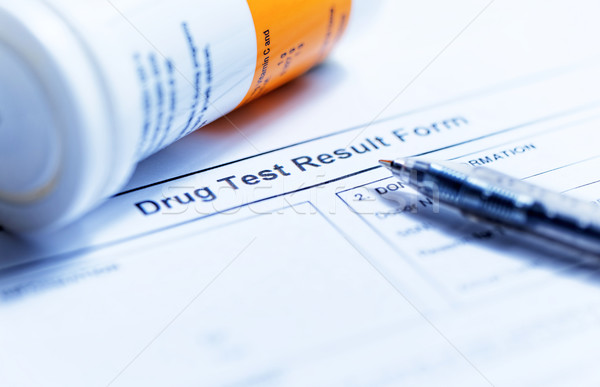 Drug test blank form Stock photo © cozyta