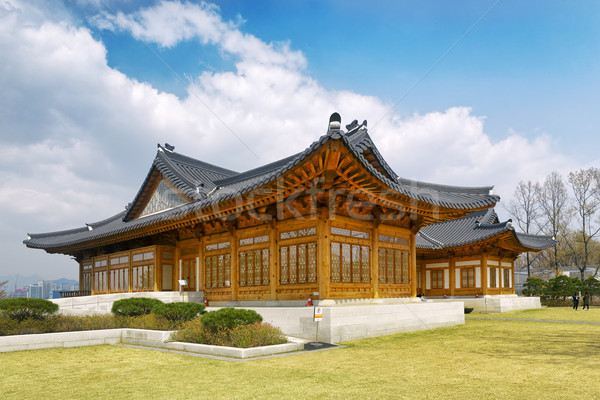 Budynku pałac Seul Korea Południowa zielone architektury Zdjęcia stock © cozyta