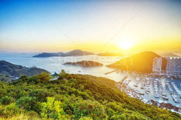 Stock photo: Hong Kong beautiful sunset