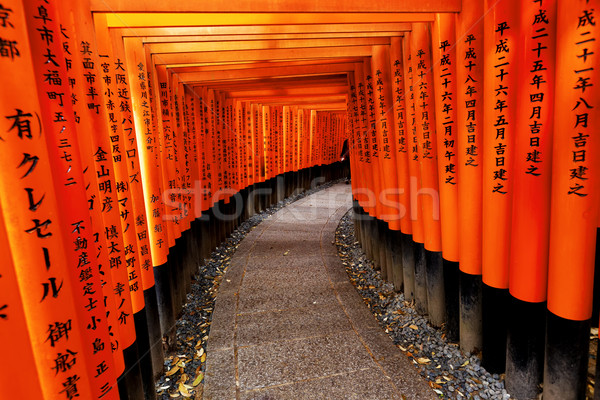 Schrein rot Tor Japan Hintergrund Stock foto © cozyta