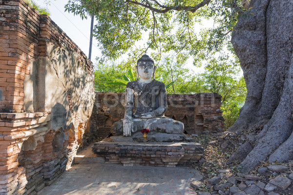 Buda Mianmar birmânia ponte viajar estátua Foto stock © cozyta
