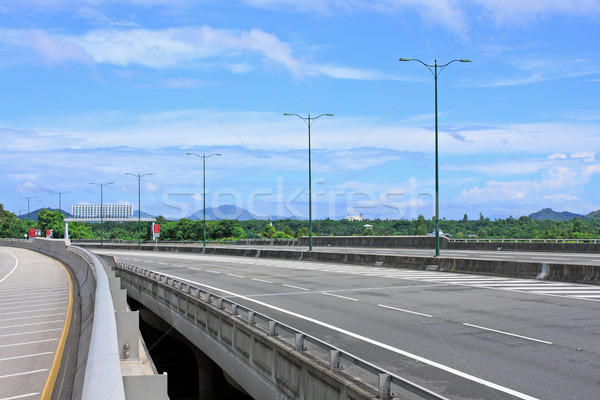 Autoroute pont ciel eau bâtiment ville [[stock_photo]] © cozyta