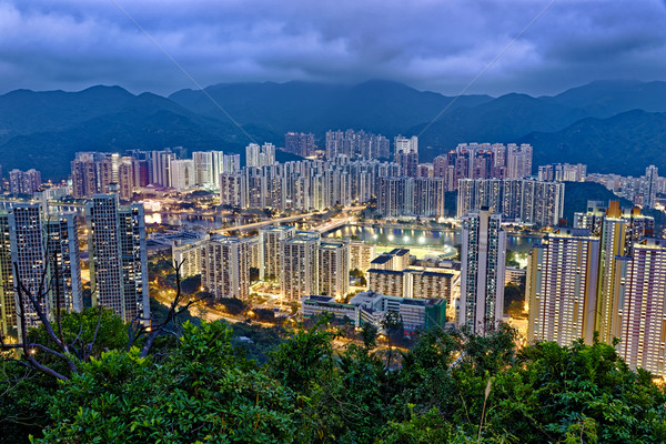 Hong Kong Sha Tin at Night Stock photo © cozyta