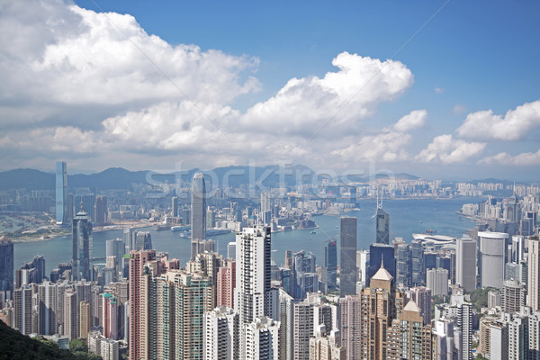 Hong Kong gün iş ofis Bina şehir Stok fotoğraf © cozyta