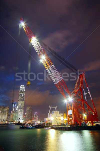 Gemi Hong Kong liman iş deniz Stok fotoğraf © cozyta