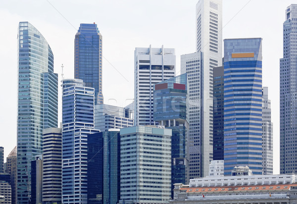 Singapur gün Asya ünlü şehir merkezinde Stok fotoğraf © cozyta