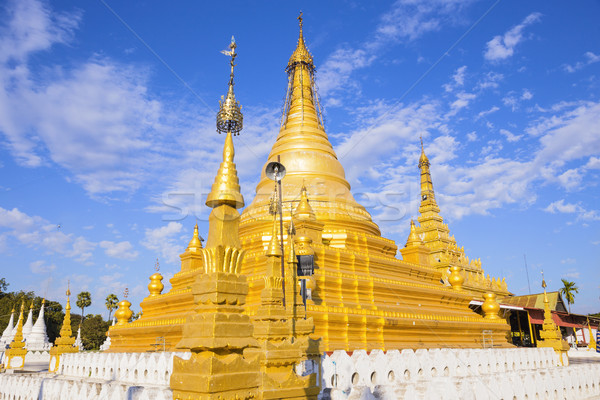 Pagoda birmanya Myanmar seyahat ibadet altın Stok fotoğraf © cozyta