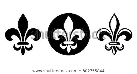 Fleur De Lys Symbol Set Vector Illustration Sau Kit Lai