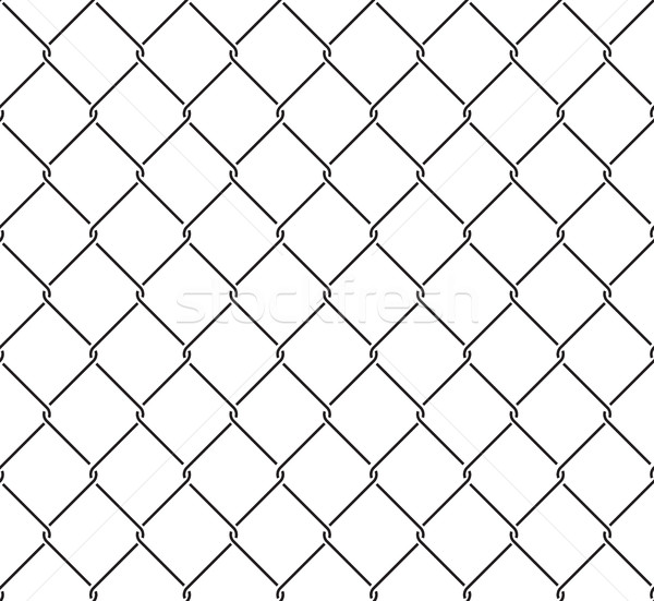 Stock photo: Metallic wired fence seamless pattern
