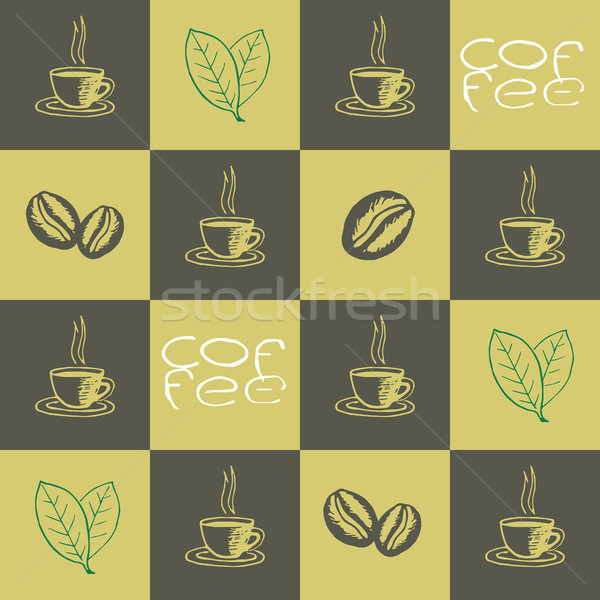 Coffee Seamless Pattern Stock photo © creativika