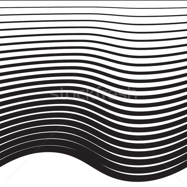 Mezzitoni pattern linee onda line gradiente Foto d'archivio © creativika