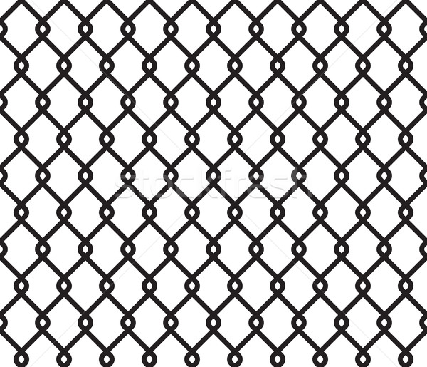 Metallic wired fence seamless pattern Stock photo © creativika