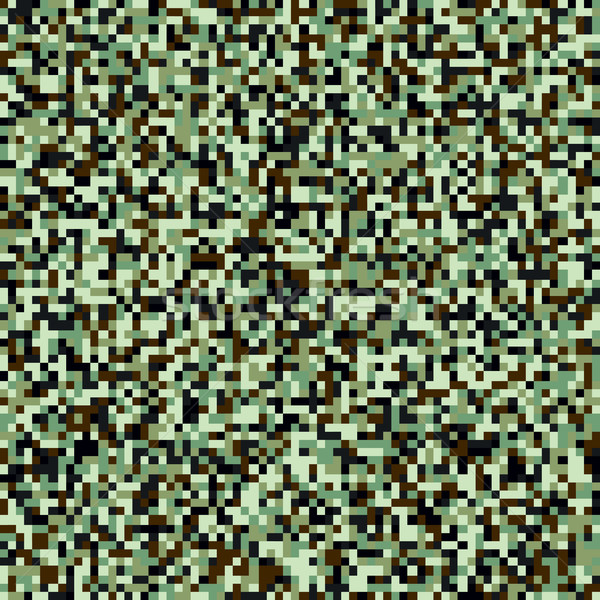 Pixel Seamless Pattern in Foliage Tones Stock photo © creativika
