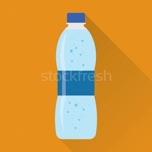 Bottiglia icona plastica fresche frizzante Foto d'archivio © creativika