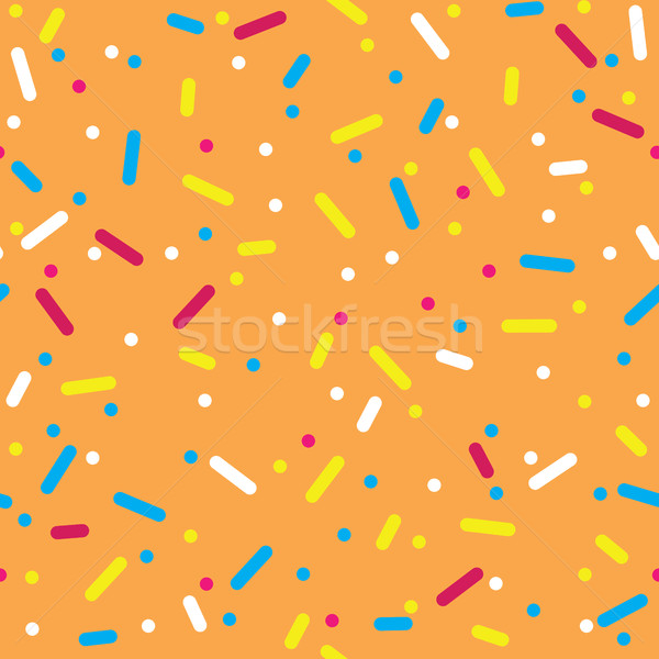 Stock photo: Colorful Sprinkles Donut Glaze Seamless Pattern