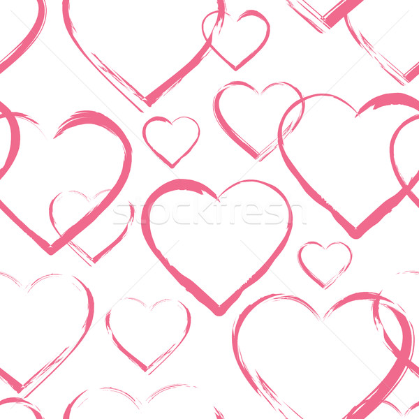 Seamless pattern with hearts Stock photo © creativika