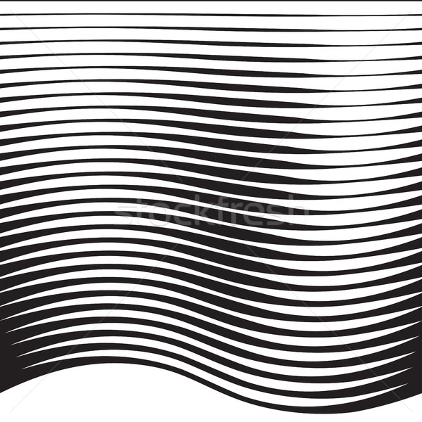 Medios tonos patrón líneas ola línea gradiente Foto stock © creativika